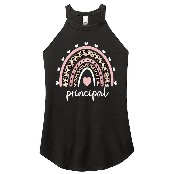 Principal Rainbow Appreciation School Principal Gift Women's Perfect Tri Rocker Tank