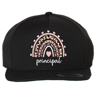 Principal Rainbow Appreciation School Principal Gift Wool Snapback Cap