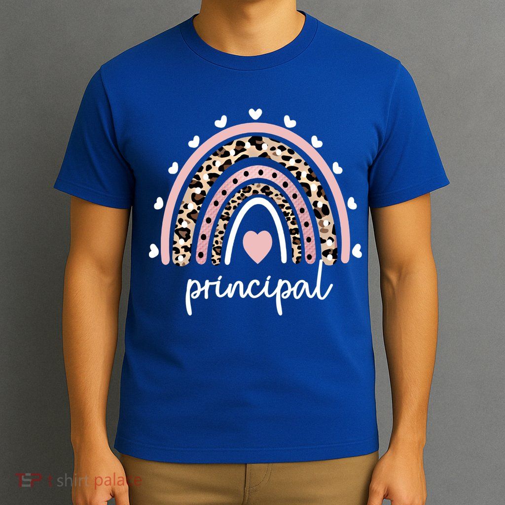 Principal Rainbow Appreciation School Principal Gift T-Shirt