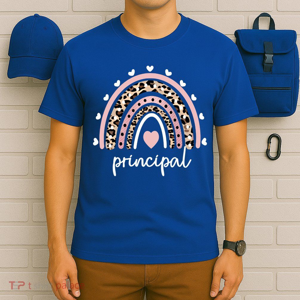 Principal Rainbow Appreciation School Principal Gift T-Shirt