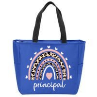 Principal Rainbow Appreciation School Principal Gift Zip Tote Bag