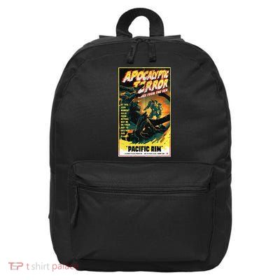 Pacific Rim – Apocalyptic Terror Rises Retro Poster 16 in Basic Backpack