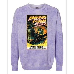 Pacific Rim – Apocalyptic Terror Rises Retro Poster Colorblast Crewneck Sweatshirt