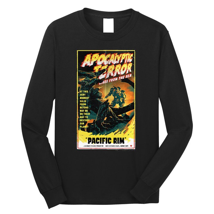 Pacific Rim – Apocalyptic Terror Rises Retro Poster Long Sleeve Shirt