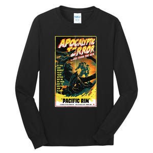 Pacific Rim – Apocalyptic Terror Rises Retro Poster Tall Long Sleeve T-Shirt