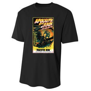 Pacific Rim – Apocalyptic Terror Rises Retro Poster Performance Sprint T-Shirt