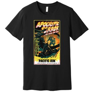 Pacific Rim – Apocalyptic Terror Rises Retro Poster Premium T-Shirt