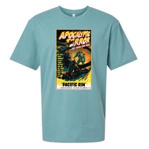 Pacific Rim – Apocalyptic Terror Rises Retro Poster Sueded Cloud Jersey T-Shirt