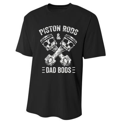 Piston Rods And Dad Bods Diesel Car Mechanic Garage Auto Performance Sprint T-Shirt