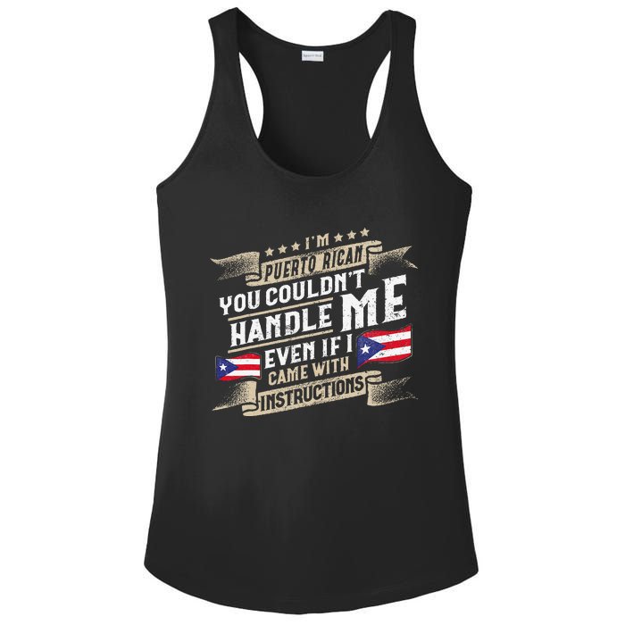 Puerto Rico Accessories Puerto Ricans Flag Ladies PosiCharge Competitor Racerback Tank