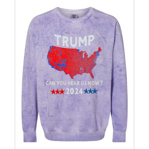 Patriotic Red And Blue Map Usa County Election Map Colorblast Crewneck Sweatshirt