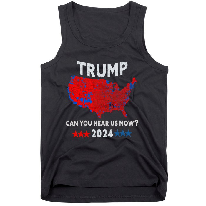 Patriotic Red And Blue Map Usa County Election Map Tank Top