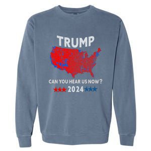 Patriotic Red And Blue Map Usa County Election Map Garment-Dyed Sweatshirt