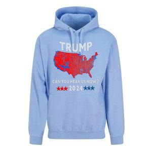 Patriotic Red And Blue Map Usa County Election Map Unisex Surf Hoodie