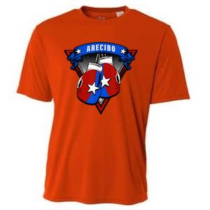 Puerto Rican Arecibo Puerto Rico Boxing Gloves Cooling Performance Crew T-Shirt