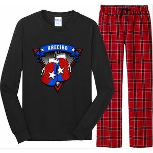 Puerto Rican Arecibo Puerto Rico Boxing Gloves Long Sleeve Pajama Set