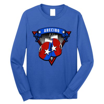 Puerto Rican Arecibo Puerto Rico Boxing Gloves Long Sleeve Shirt