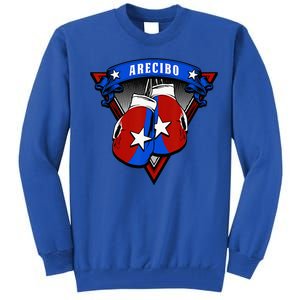 Puerto Rican Arecibo Puerto Rico Boxing Gloves Tall Sweatshirt