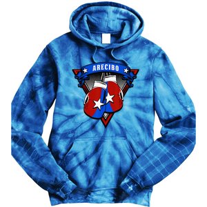 Puerto Rican Arecibo Puerto Rico Boxing Gloves Tie Dye Hoodie