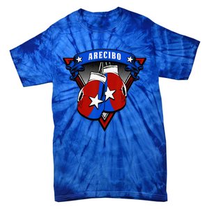 Puerto Rican Arecibo Puerto Rico Boxing Gloves Tie-Dye T-Shirt