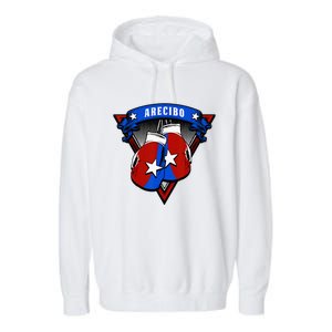 Puerto Rican Arecibo Puerto Rico Boxing Gloves Garment-Dyed Fleece Hoodie