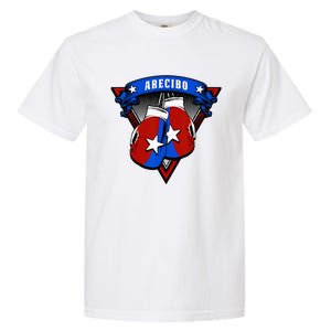 Puerto Rican Arecibo Puerto Rico Boxing Gloves Garment-Dyed Heavyweight T-Shirt