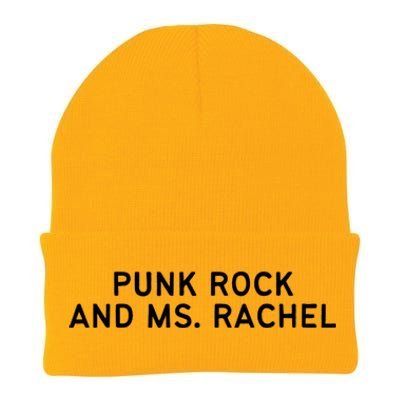 Punk Rock And Ms Rachel Funny Ms Rachel Parent Knit Cap Winter Beanie