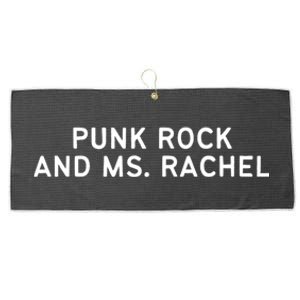 Punk Rock And Ms Rachel Funny Ms Rachel Parent Large Microfiber Waffle Golf Towel