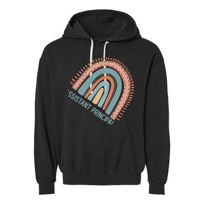 Pastel Rainbow Assistant Principal Gift Garment-Dyed Fleece Hoodie