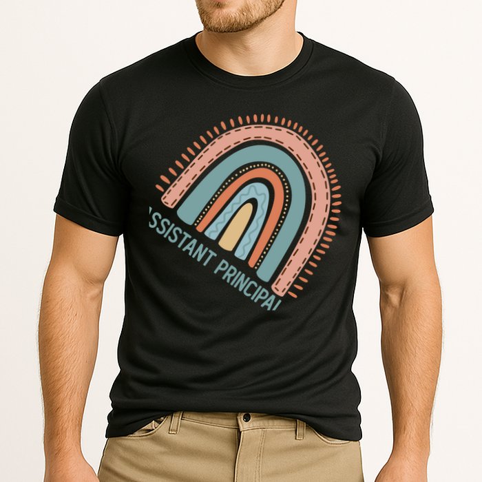 Pastel Rainbow Assistant Principal Gift Cooling Performance Crew T-Shirt