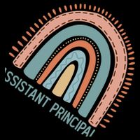 Pastel Rainbow Assistant Principal Gift Cooling Performance Crew T-Shirt