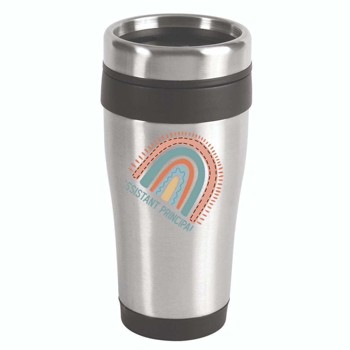 Pastel Rainbow Assistant Principal Gift 16oz Travel Tumbler