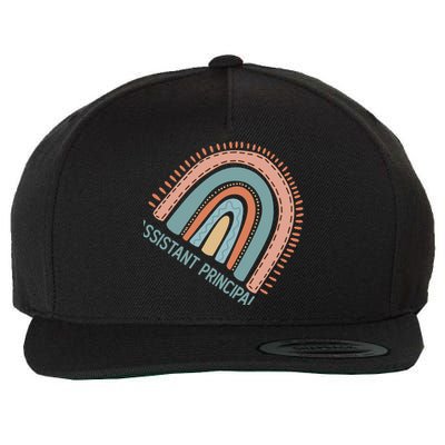 Pastel Rainbow Assistant Principal Gift Wool Snapback Cap