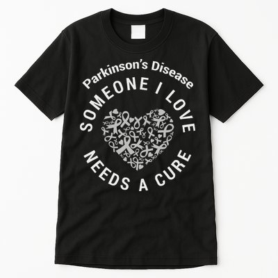 Parkinson's Raise Awareness Need Cure Love Family Support Tall T-Shirt