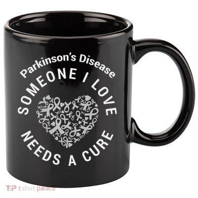Parkinson's Raise Awareness Need Cure Love Family Support 11oz C Handle Ceramic Mug