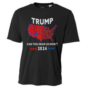 Patriotic Red And Blue Map Usa County Election Map Gift Cooling Performance Crew T-Shirt