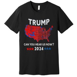 Patriotic Red And Blue Map Usa County Election Map Gift Premium T-Shirt