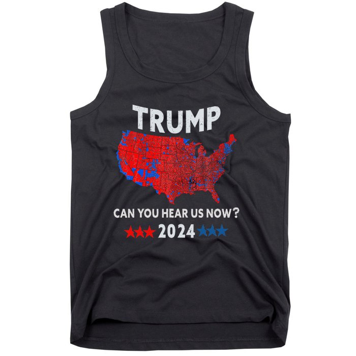 Patriotic Red And Blue Map Usa County Election Map Gift Tank Top