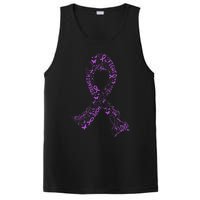 Purple Ribbon Awarene Cancer Fight Warrior PosiCharge Competitor Tank