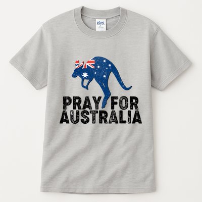 Pray for Australia Kangaroo Australian Flag Tall T-Shirt