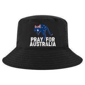 Pray for Australia Kangaroo Australian Flag Cool Comfort Performance Bucket Hat