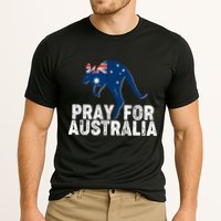 Pray for Australia Kangaroo Australian Flag Cooling Performance Crew T-Shirt