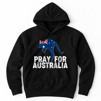 Pray for Australia Kangaroo Australian Flag Hoodie
