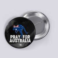 Pray for Australia Kangaroo Australian Flag Button