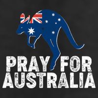 Pray for Australia Kangaroo Australian Flag 15oz Campfire Ceramic Mug