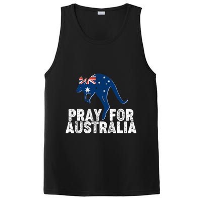 Pray for Australia Kangaroo Australian Flag PosiCharge Competitor Tank