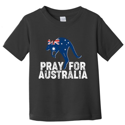 Pray for Australia Kangaroo Australian Flag Toddler T-Shirt