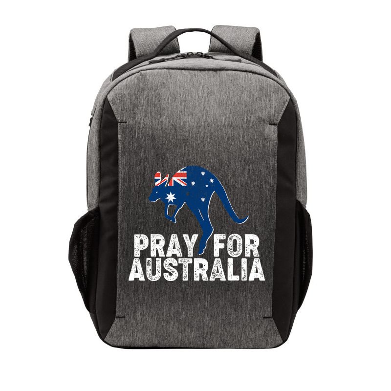 Pray for Australia Kangaroo Australian Flag Vector Backpack