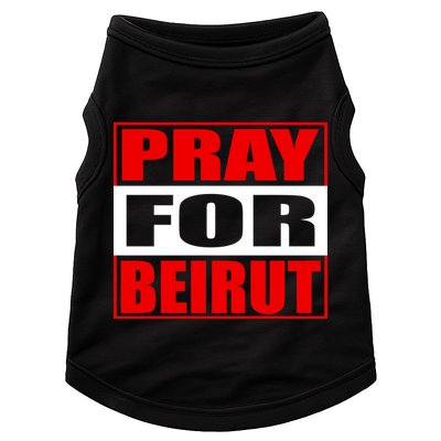 Pray For Beirut Doggie Tank