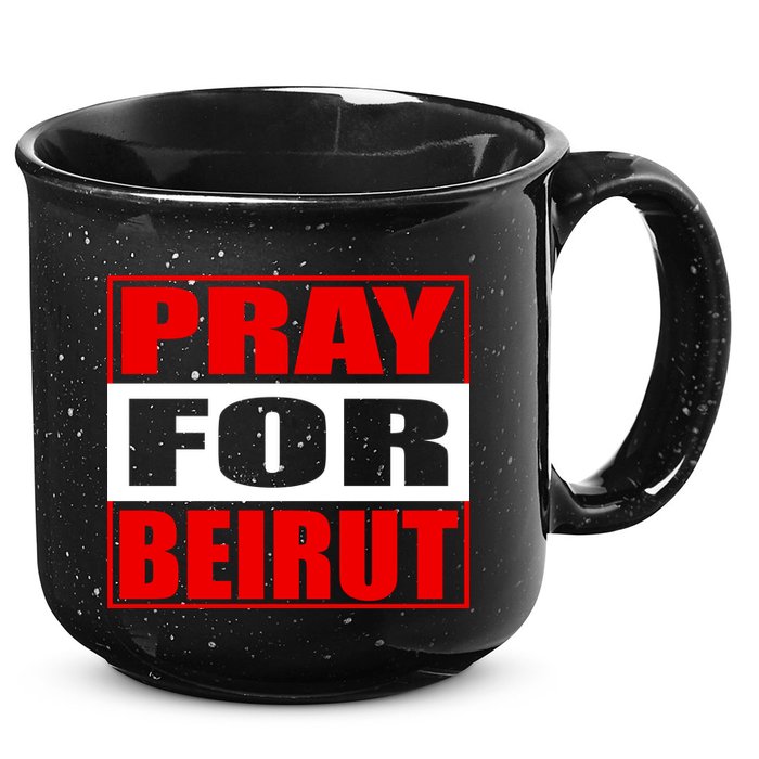 Pray For Beirut 15oz Campfire Ceramic Mug